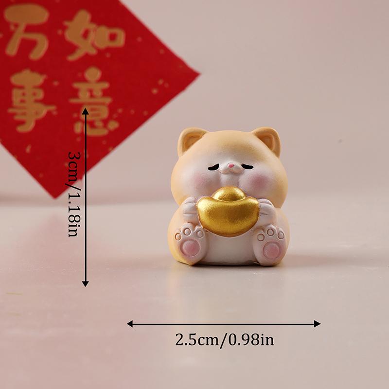Mini Cute Animals Figurine Animal Model Moss Micro Landscape Home Decor Miniature Fairy Garden Decoration Accessories