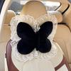 Creative Bow Lace Car Headrest New Product Car Pillow Neck Pillow Plush Car Soft and Comfortable Pillow