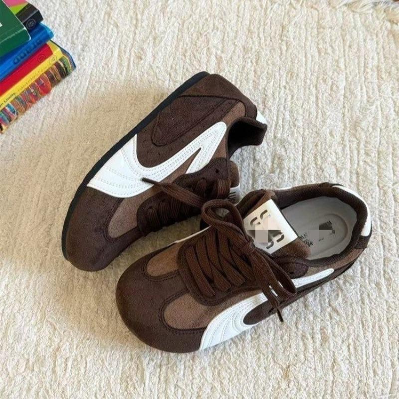 Flat Retro Lace-up Shoes, Women's Shoes, Soft-soled Sports Casual Shoes, Single Shoes