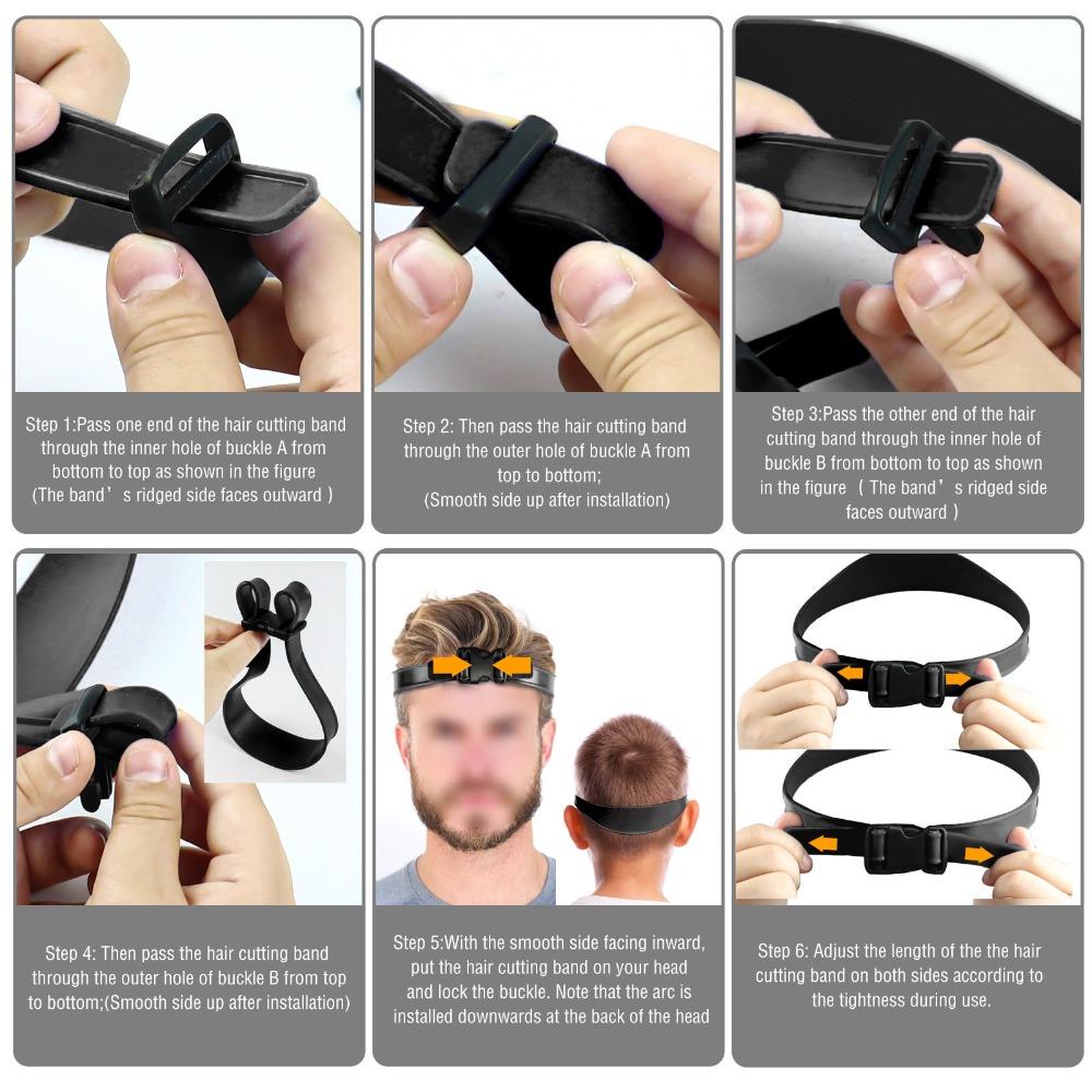 Silicone Silicone Hair Cutting Template Family Daily Self Haircut Trimming