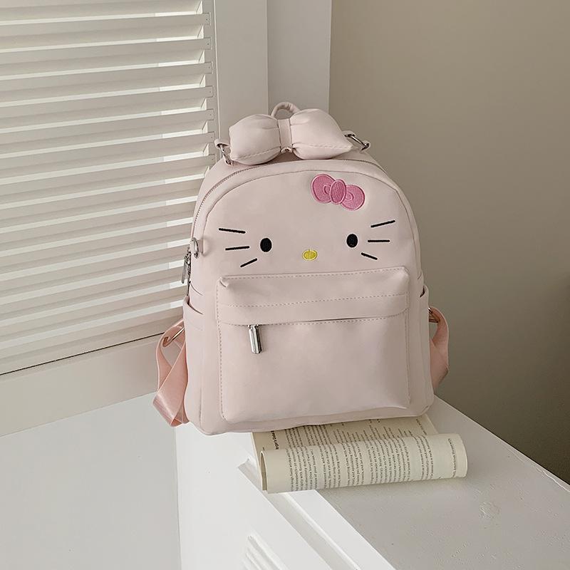 Schoolbag Japanese original cute bow kt cat large capacity backpack girl commuter backpack school bag woman