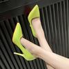 French high heels women's pointed thin fashion shoes autumn 2025 new fairy style knee leather shoes 10cm size 43