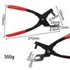 Hanger Removal Tool Rubber Bracket Pliers 0.8-Inch Head Width 11.6-Inch Length 25-Degree Offset Design Automotive Repair