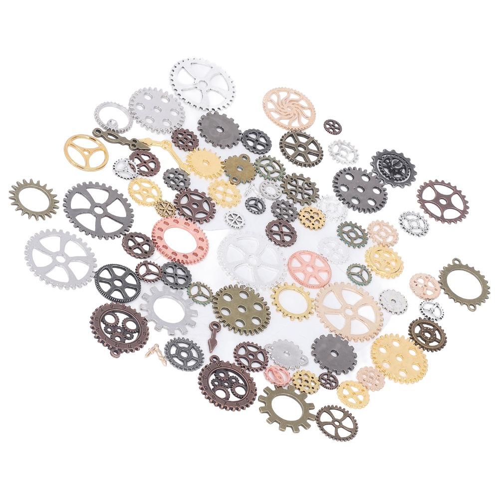 100g Farbmischung Metall Steampunk Zahnräder Antike Steampunk Zahnräder DIY Schmuckherstellung