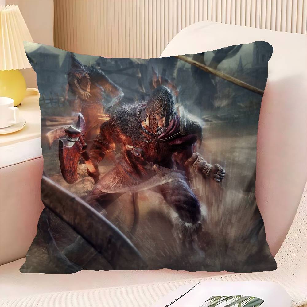 D-Dark S-Souls Game Personalized Pillow Cover Kids Bedroom Wild Party Decor Pillowcase Kid Birthday Shower Gift