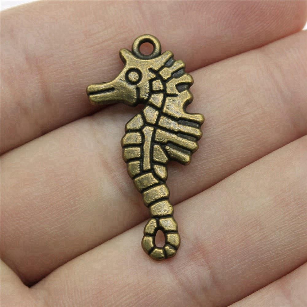 Octopus Seahorse Crab Shrimp Marine Life Charm Antique Bronze Zinc Alloy Jewelry Making Supplies Couple Style