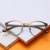 Metal Steampunk Student Prescription Eyeglasses For The Nearsighted Women Men Oval Myopia Spectacles Diopter 0 -0.5 -0.75 To -6.0