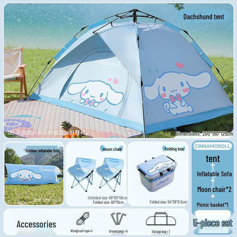Cinnamoroll Automatic Folding Camping Tent & Furniture Set