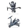 Squid Wheel Smooth Front Rear Double Brake Fisherman Cost-effective Fishing Reel 5.5:1 Gear Ratio Max 12KG Drag for Saltwater 260319