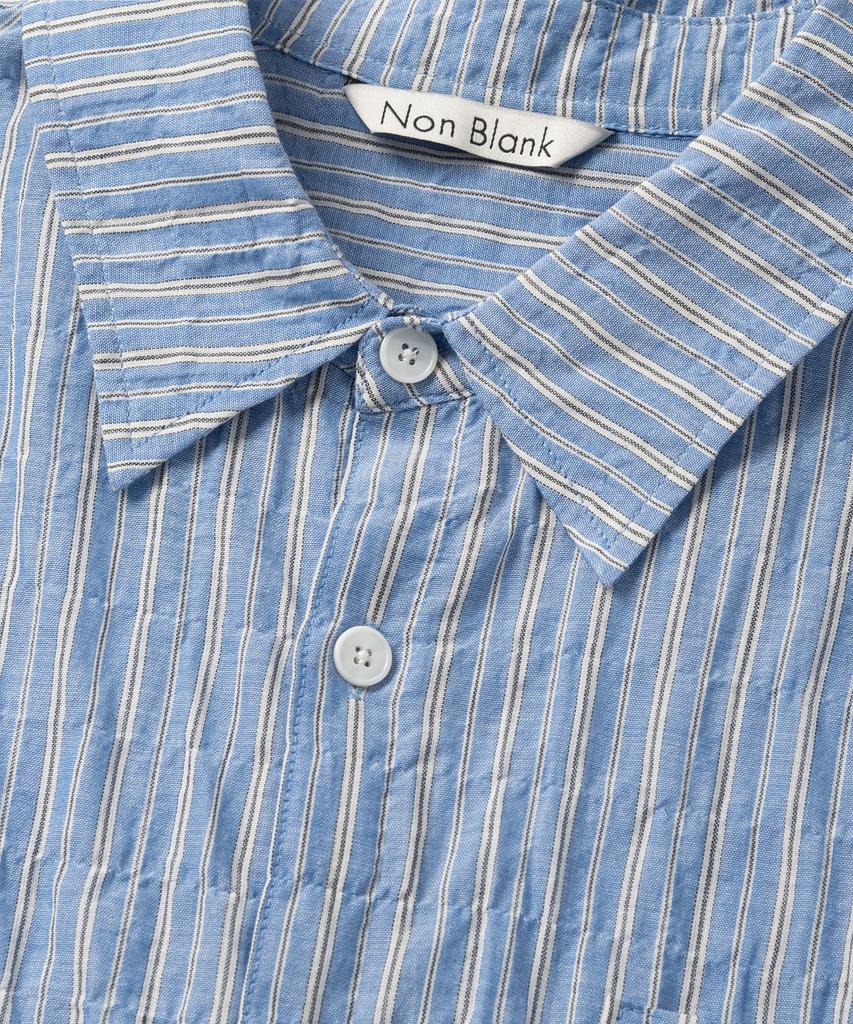 NONBLANK Striped Ls Shirt_Blue