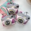 Adorable Purple Woolen Plush Camera Keychain Toy
