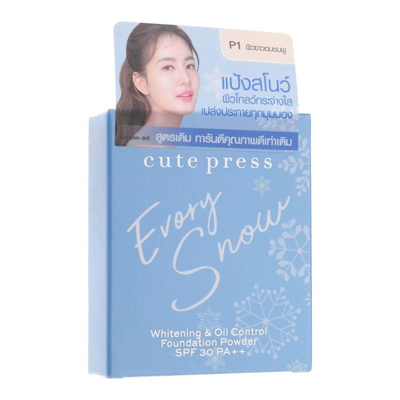 Cute Press - Evory Snow Whitening & Oil Control Foundation Powder SPF 30 PA ++