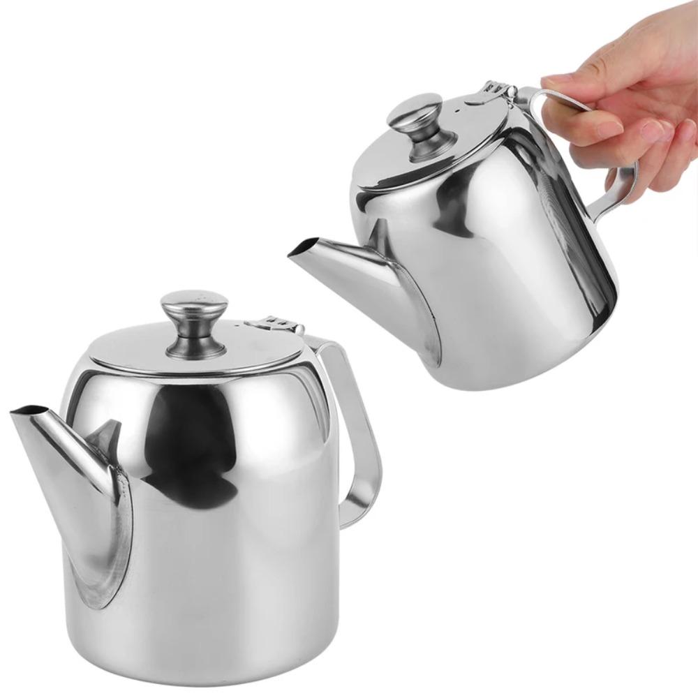 Short Spout Teapot Thickened Cold Kettle Oil Pot Stainless Steel Coffee Pot  Cafe