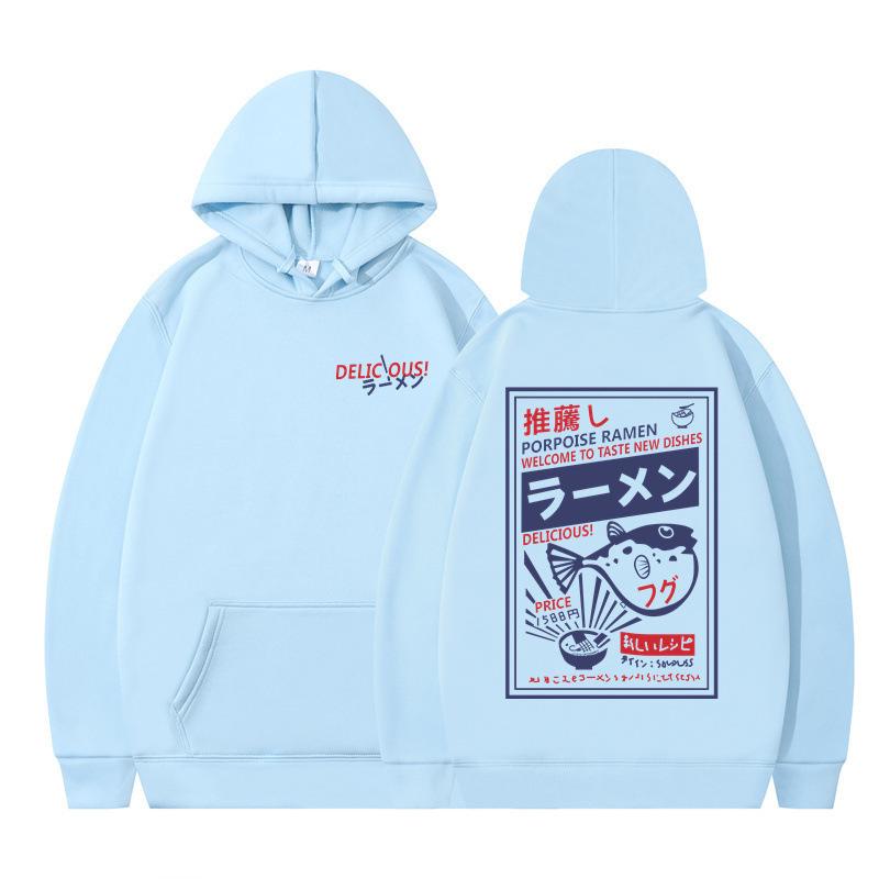 Autumn and Winter New Popular Trendy Brand Japanese Cartoon Printing Youth Men and Women Street Tide Loose Hooded Sweater