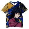 Trendy Anime T-shirt Men/Women Demon Slayer Kimetsu No Yaiba 3D Printed T-shirt Casual Tees