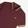 Fred Perry [M2] Single Tip Fred Perry Shirt - Oxblood/Honeycomb Afpm2510002-Y89