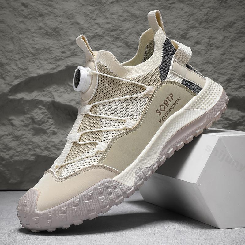 

Spring 2026 Fashi Trend Casual Sports Shoes for Men Niche Mesh Breathable Comfortable Thick Sole Shoes Low Top Chunky sneakers 39 серый