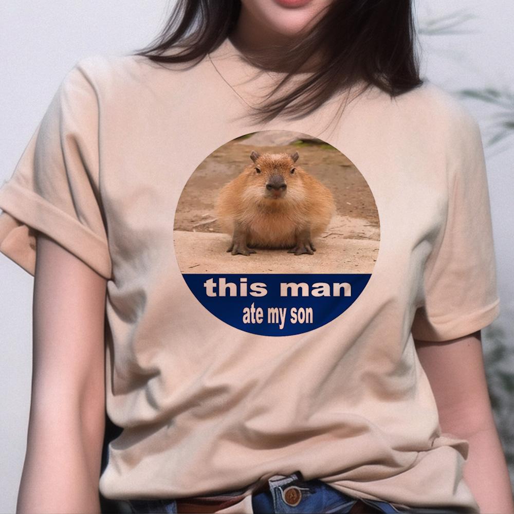 Capybara Top Women Graphic Summer Anime Tshirts feUnisex Comic Funny Unisexga Clothing