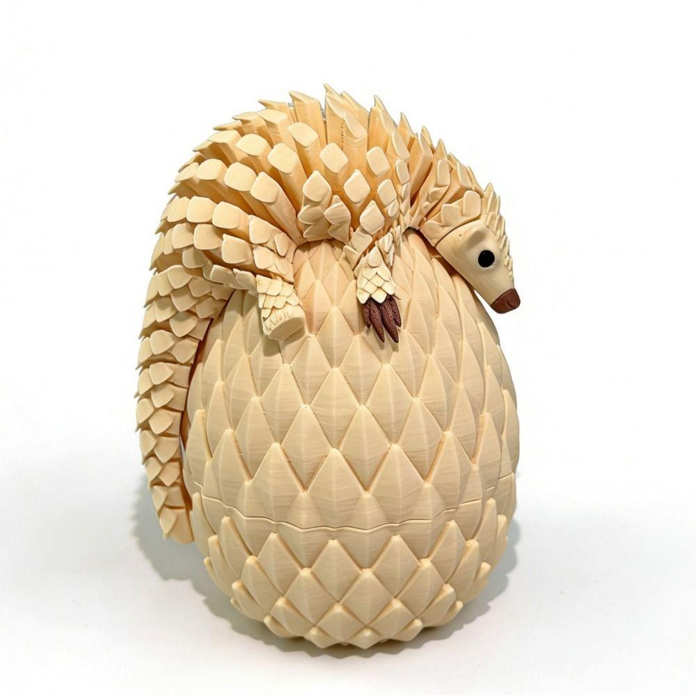 Creative 3D Printed Pangolin Toy Articulated Pangolin Sculpture Movable Joint Decoration