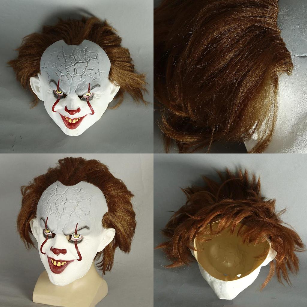 Authentische Stephen King's Es Pennywise Latexmaske Perfekt für Halloween Cosplay Events