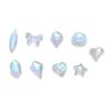 600 Pcs Nail Art Rhinestones Different Sizes Shapes Portable Nail Art Kit for DIY Crafts Shoes Bags Decoration