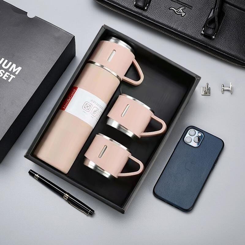 500ml/16.9oz Stainless Steel Insulated Mug, Portable Insulated Bottle with Lid, Durable Outdoor Water Bottle