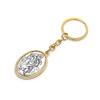 Ancient Oval Virgin Holy Father Saint Benedict Exorcism Ancient Silver Pendant Catholic Relic Keychain Religious Ornaments Church Gifts