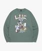 Lmc Rise Long Slv Tee Gray Khaki