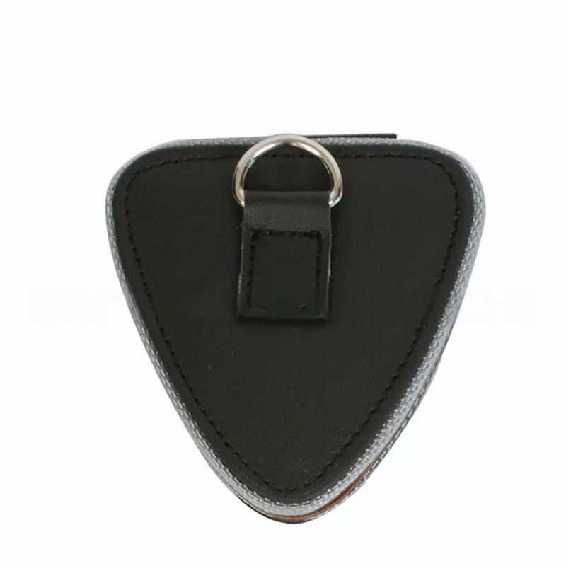 PU Leather Plectrum Holder Box Durability Magnetic Guitar Pick Box Multifunctional for Guitar Player