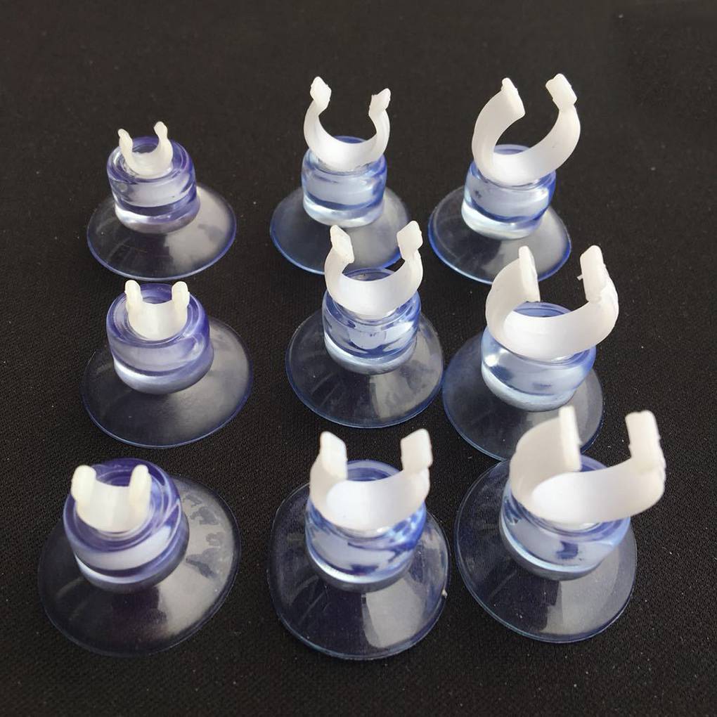 Air Line Tube Hose Pump Aquarium Fish Tank Suction Cup Sucker Clips Holder