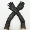 Sweet Glittering Gloves Elastic Masquerades Party Mittens Long Sequined Gloves  Dress Accessories