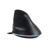 Vertical Wired Optical Gaming Mouse, 7 Buttons, 6 DPI Modes, Programmable LED Lighting Modes, Ergonomic, Right-Handed, Vertical, Large, Compatible