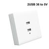 2/4 Ports 220V To 5V 36V To 5V USB Power Adapter Electrical Plug Outlet Charger Station