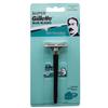 Genuine Gillette Super Blue Men's Manual Razor with 1 Handle & Blade
