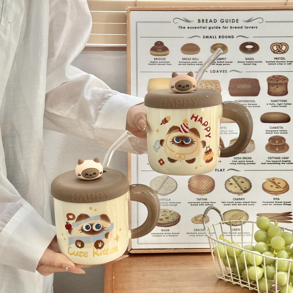 Creative Bear Cartoon Mug High Pretty Drinking Water Cup Souvenir Cute Household Coffee Cup