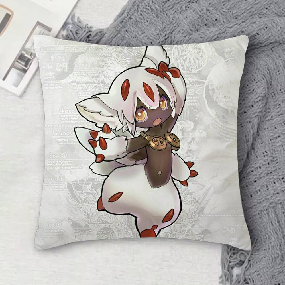 MMade In Abyss Doublesided Printed Square Decorative Cushion Cover for Sofa Living Room Home Decor