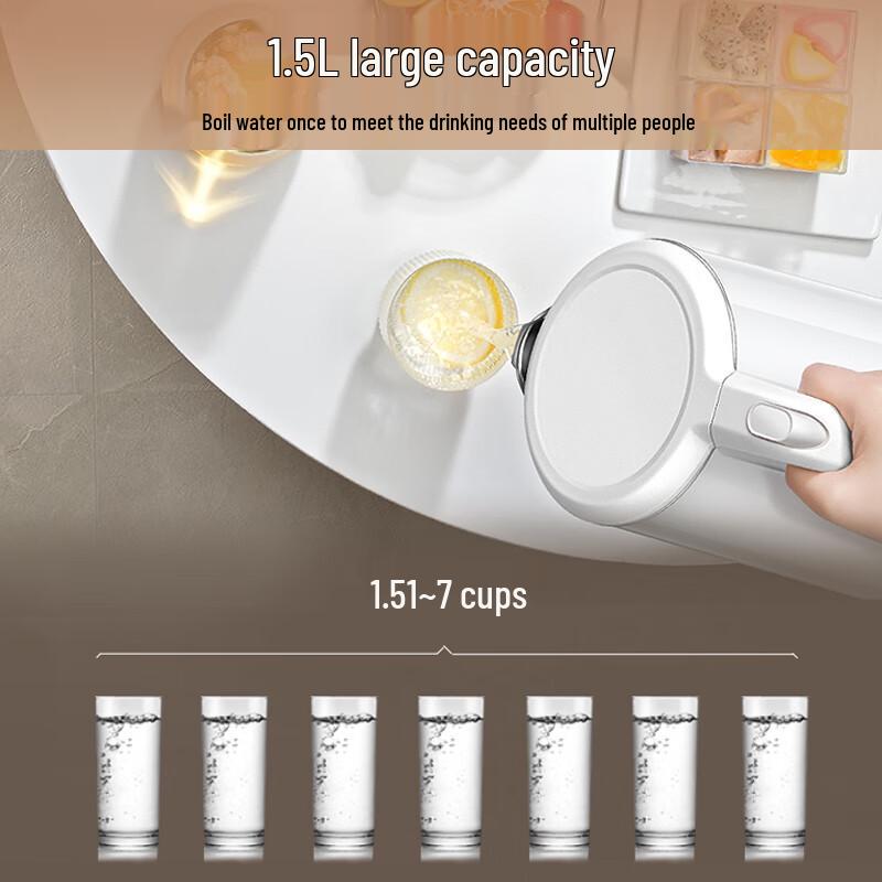 Joyoung 1.5L Double-Layer 304 Stainless Steel Electric Kettle CN plug (adapter included)