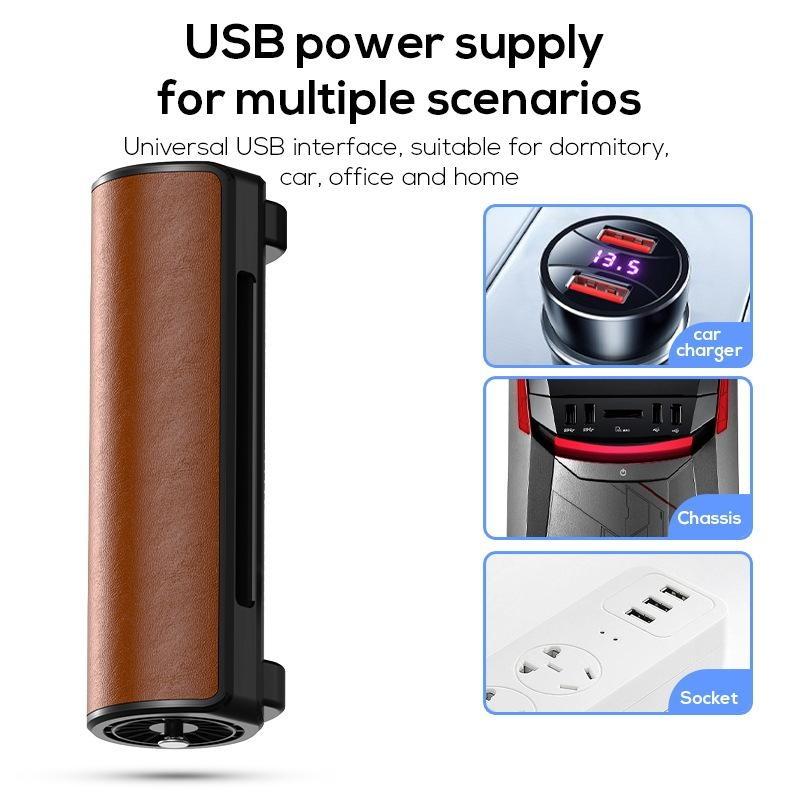 Novo ventilador de assento de carro, ventilador elétrico portátil de assento de carro para passageiro do banco dianteiro traseiro, alimentado por USB com 3 velocidades, ventilador de ar de resfriamento forte, alça ajustável