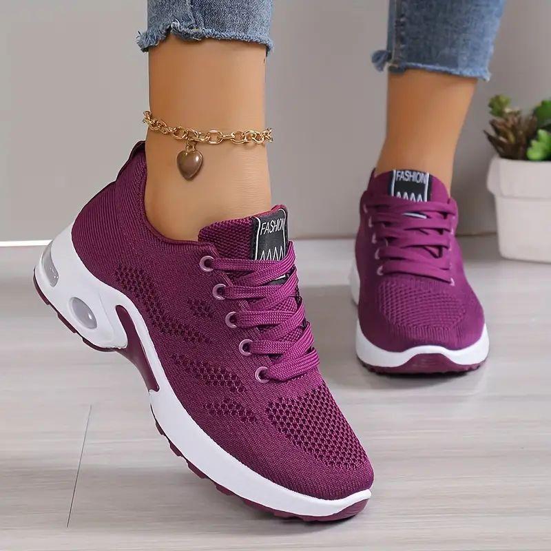 fashion Plus Size Breathable Running Shoes for Women 2024 Fashion Air Cushion Platform Sneakers Woman Lightweight Casual Sports Shoes
