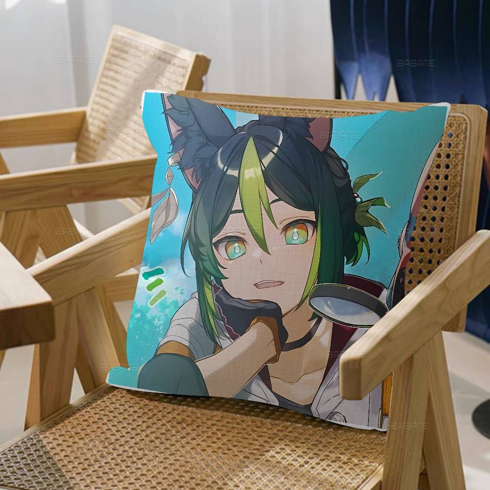 Tighnari Genshin Impact Cushion Cover Pillowcase Upholstery Sofa Throw Pillow Home Decor Pillowcas