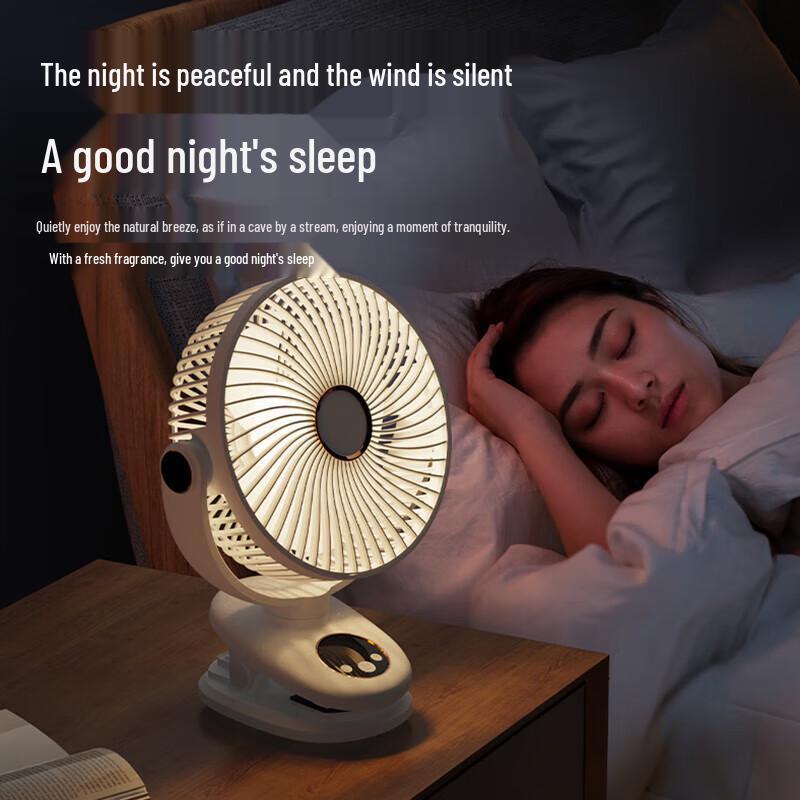 8-Inch Oscillating USB Desktop Clip Fan with Air Circulation