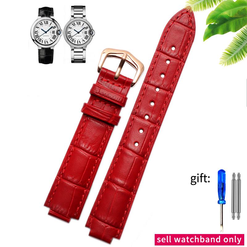 

Ремешок для часов из натуральной кожи, ремешок для часов Tank Cartier, синий воздушный шар, мужской и женский ремешок для часов 16, 18, 20, 22 мм, аксессуары 11x18mm