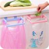 Trash Rack Storage Garbage Bag Holder Cupboard Door Back Kitchen Garbage Bag Cabinet Hanging Trash Rack Kitchen Organizer