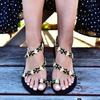 Ladies Rhinestones Sandals Summer Beach Slippers For Women Sandals Flip Flops Ladies Crystal Beach Sliders Casual Slippers Shoes