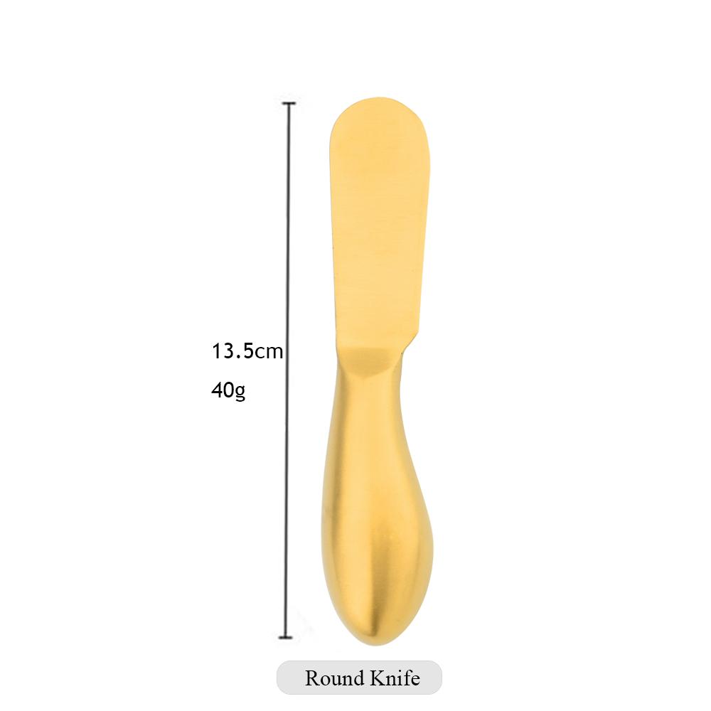 Pečicí nástroje Matný 1ks Zlatý Nůž na sýr v retro stylu Multifunkční nerezové sýrové příbory Kuchyňské pomůcky