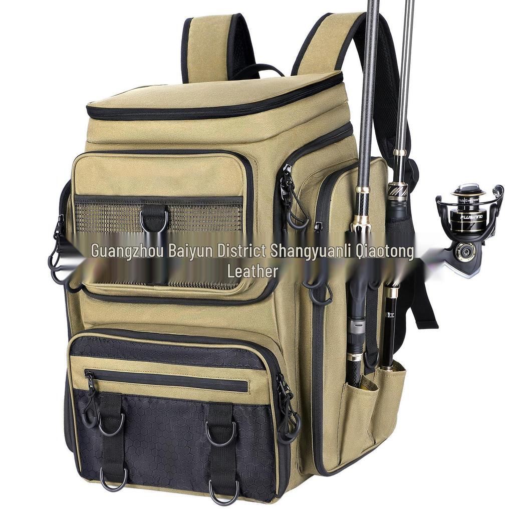 2024 Venkovský maskovací multifunkční rybářský batoh s úložným prostorem na pruty