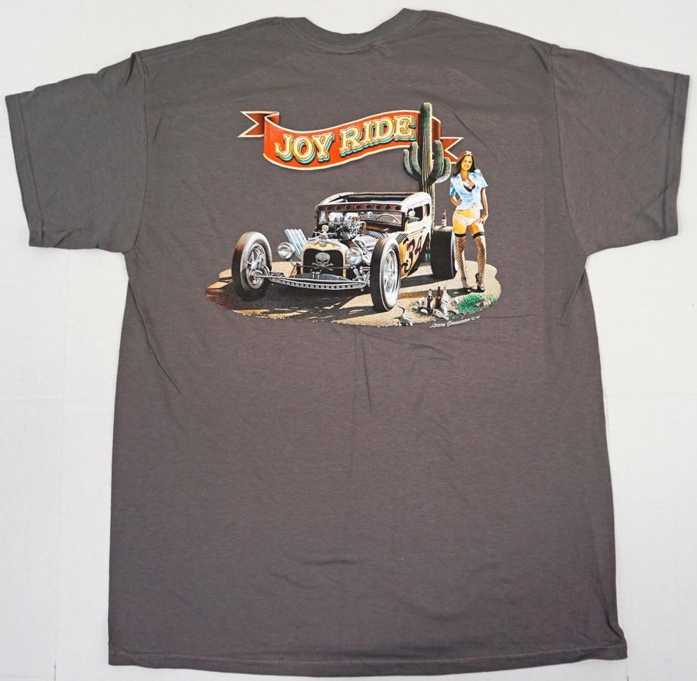 ERAZOR BITS JOY RIDE Men T-shirt HOT ROD 2sided Tee Charcoal Gray New Unisex T-Shirt XXXL