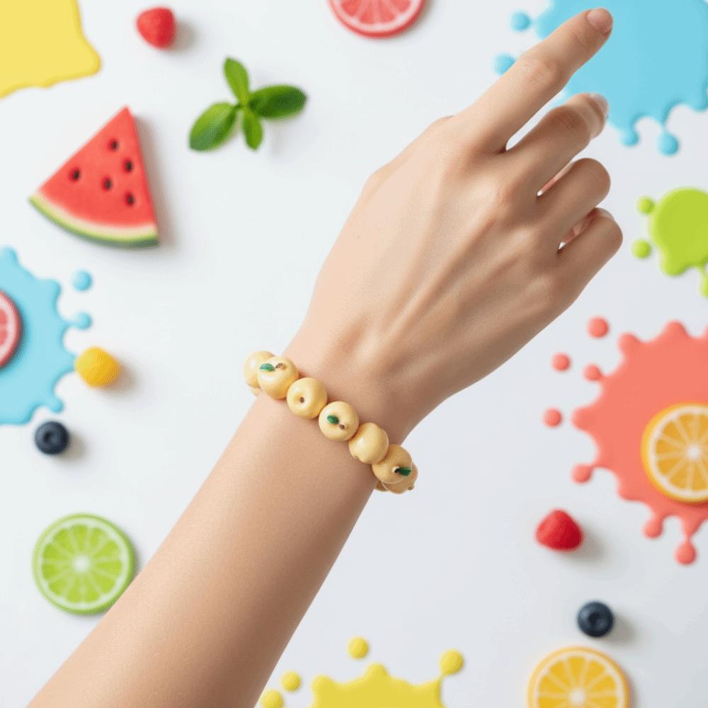 Cartoon Summer Dopamine Wrist Jewelry Resin Y2K Beaded Bracelet School Daily Casual Wear
