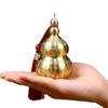 Gourd Ornament: Open-Top Chinese-Style Brass Feng Shui Gourd—Desktop Wealth-Bringing Carved Feng Shui Decorative Item