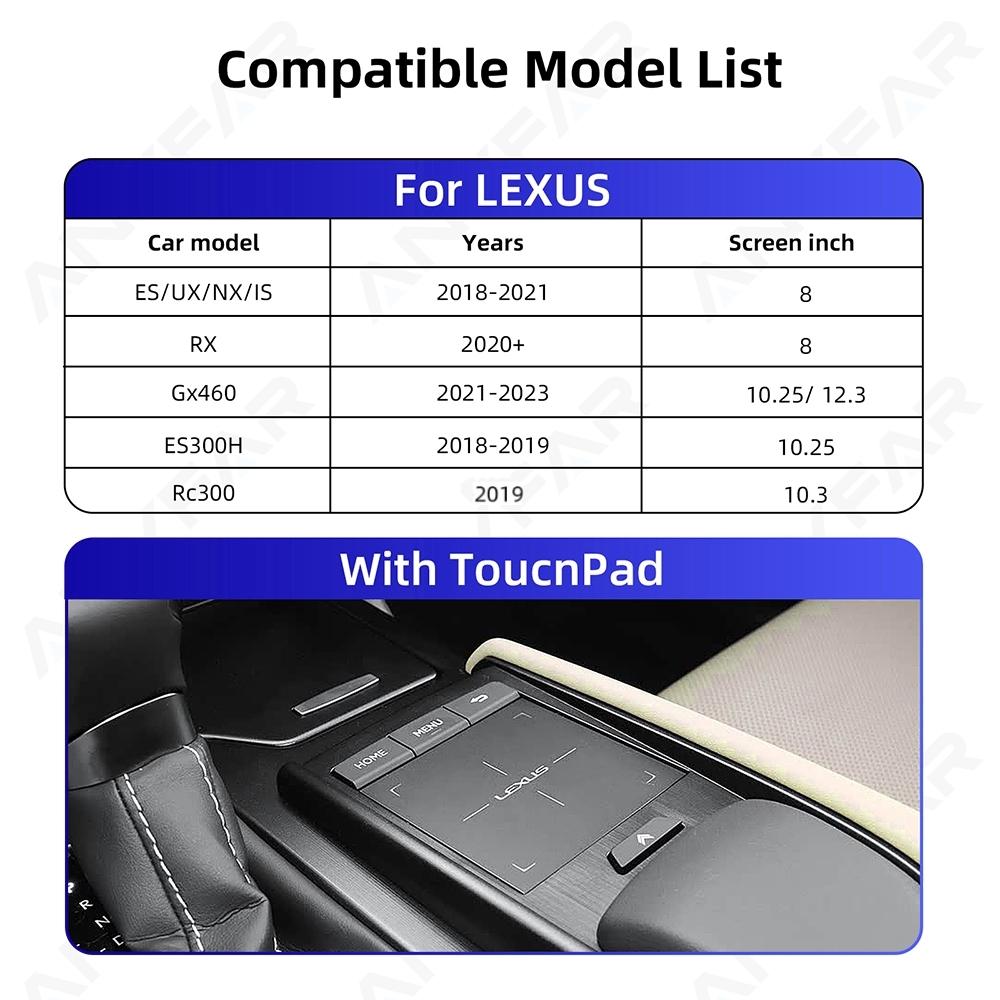 For Apple CarPlay Wireless Android Auto Decoder Box For LEXUS ES NX200 NX ES300 ES IS250 2014-2017 UX RX GX RC300 2018-2021
